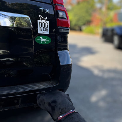オーバル犬ロゴ マグネットステッカー