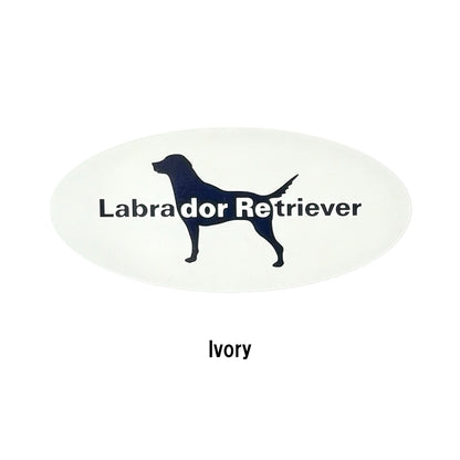 オーバル犬ロゴ マグネットステッカー