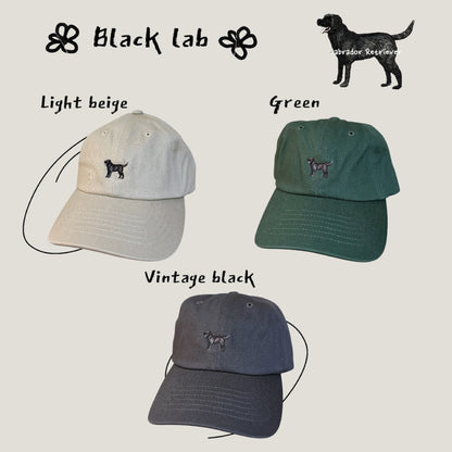 DOGシルエットCAP